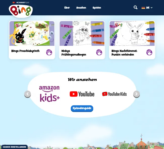 Bing Bunny German site