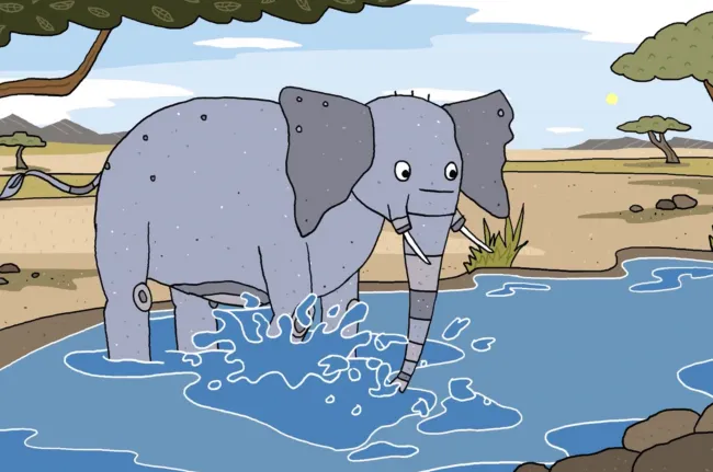 Animated elephant