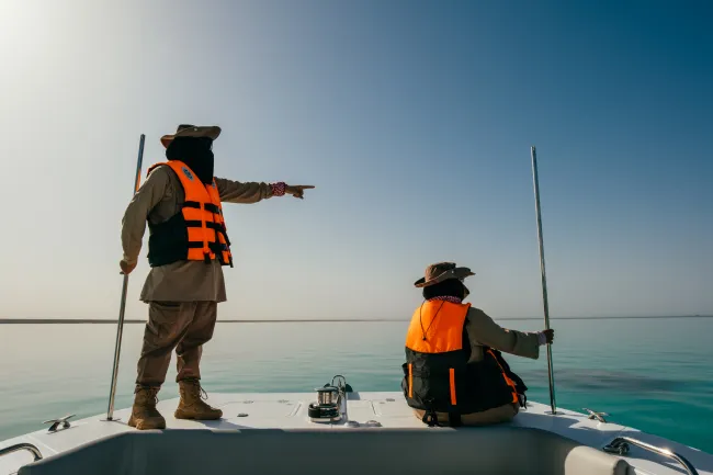 PMBSRR_Women_sea_rangers_on_boat_patrol