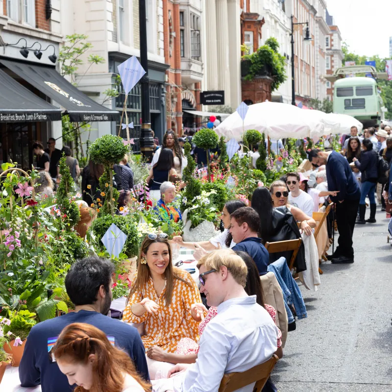 London's most fashionable street party